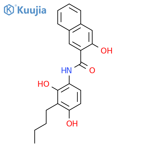 N-(3-Butyl-2,4-dihydroxyphenyl)-3-hydroxynaphthalene-2-carboxamide structure