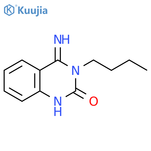 3-butyl-4-imino-1,2,3,4-tetrahydroquinazolin-2-one structure