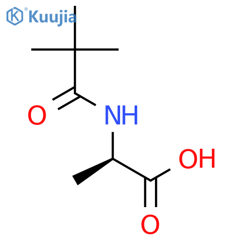 D-ALANINE, N-(2,2-DIMETHYL-1-OXOPROPYL)- structure