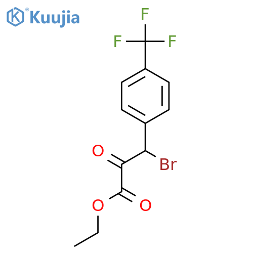 Ethyl 3-bromo-2-oxo-3-(4-(trifluoromethyl)phenyl)propanoate structure