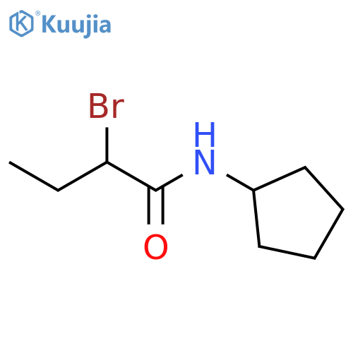 2-Bromo-N-cyclopentylbutanamide structure