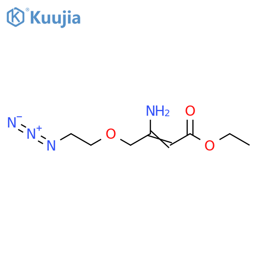 Ethyl 3-amino-4-(2-azidoethoxy)-2-butenoate structure