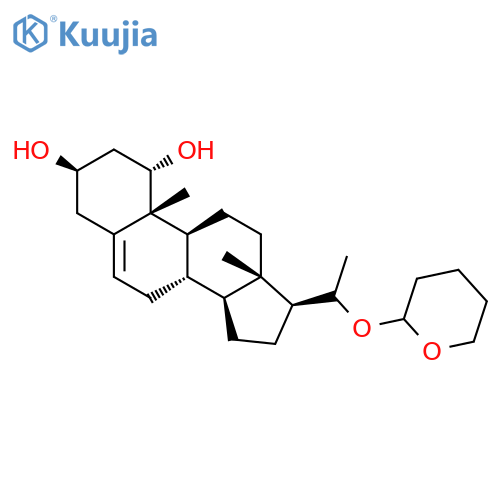 Pregn-5-ene-1,3-diol, 20-[(tetrahydro-2H-pyran-2-yl)oxy]-, (1a,3b)- structure