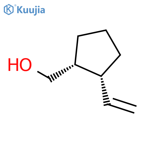 Cyclopentanemethanol, 2-ethenyl-, cis-(±)- structure