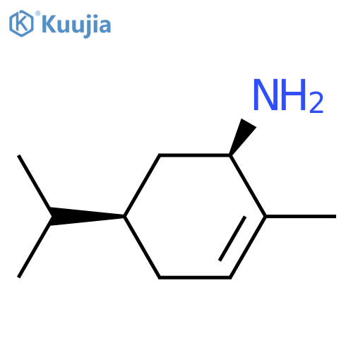2-Cyclohexen-1-amine,2-methyl-5-(1-methylethyl)-,(1R-cis)-(9CI) structure