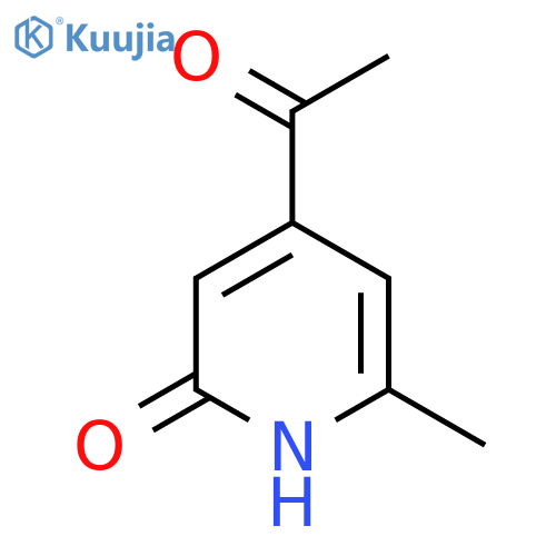 1-(2-Hydroxy-6-methylpyridin-4-YL)ethanone structure