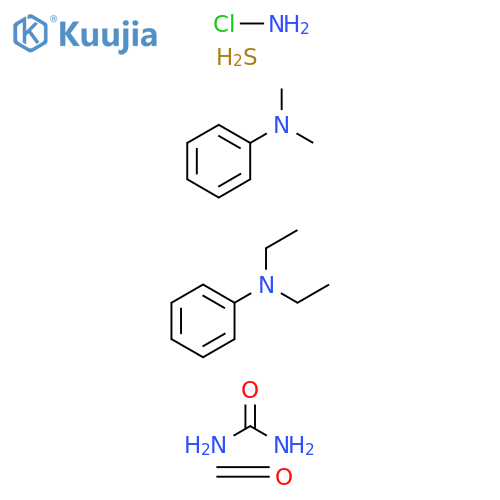 Urea, reaction products with ammonium chloride, N,N-diethylbenzenamine, N,N-dimethylbenzenamine, formaldehyde and sulfur structure