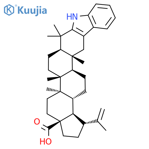 1'H-Lupa-2,20(29)-dieno[3,2-b]indol-28-oic acid structure
