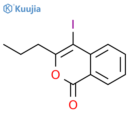 1H-2-Benzopyran-1-one, 4-iodo-3-propyl- structure