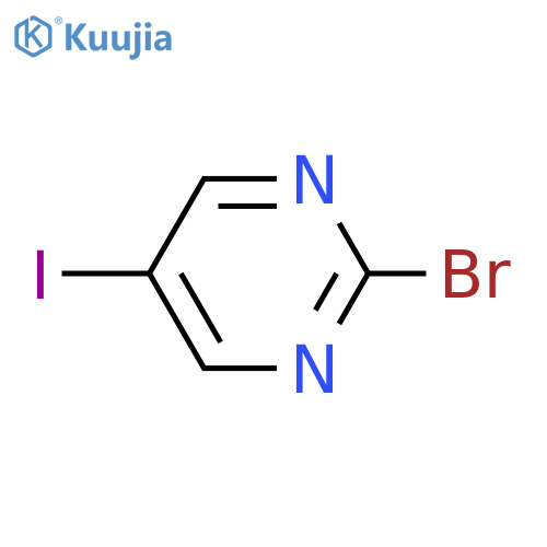 2-bromo-5-iodo-pyrimidine structure