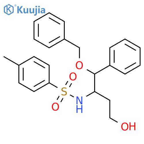 Benzenesulfonamide,N-[(1S)-3-hydroxy-1-[(S)-phenyl(phenylmethoxy)methyl]propyl]-4-methyl- structure