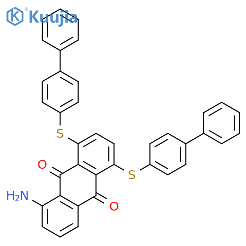 9,10-ANTHRACENEDIONE, 5-AMINO-1,4-BIS([1,1'-BIPHENYL]-4-YLTHIO)- structure