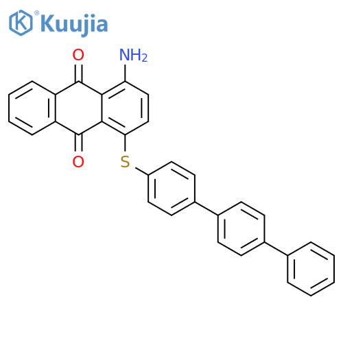 9,10-ANTHRACENEDIONE, 1-AMINO-4-([1,1':4',1''-TERPHENYL]-4-YLTHIO)- structure