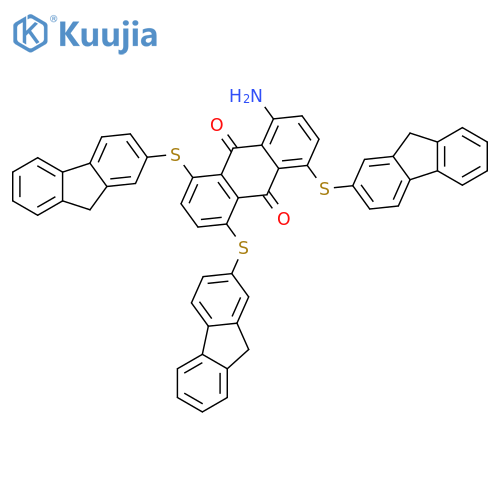 9,10-Anthracenedione, 1-amino-4,5,8-tris(9H-fluoren-2-ylthio)- structure