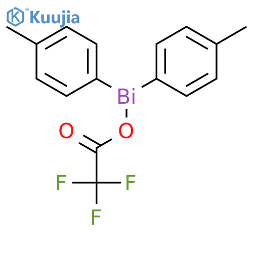 Bismuthine, bis(4-methylphenyl)[(trifluoroacetyl)oxy]- structure