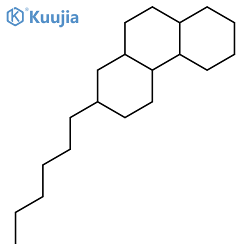 Phenanthrene, 2-hexyltetradecahydro- structure