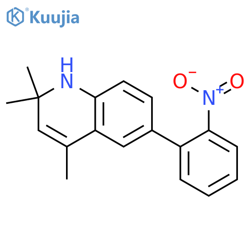 QUINOLINE, 1,2-DIHYDRO-2,2,4-TRIMETHYL-6-(2-NITROPHENYL)- structure