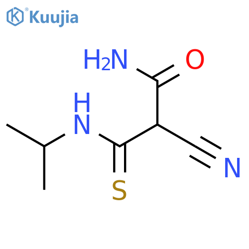 Propanamide, 2-cyano-3-[(1-methylethyl)amino]-3-thioxo- structure