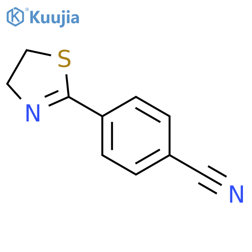 BENZONITRILE, 4-(4,5-DIHYDRO-2-THIAZOLYL)- structure