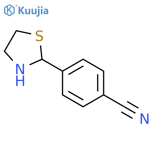 4-(1,3-thiazolidin-2-yl)benzonitrile structure