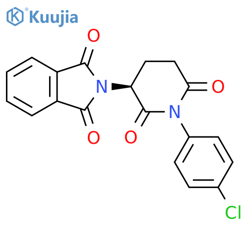 1H-Isoindole-1,3(2H)-dione,2-[(3S)-1-(4-chlorophenyl)-2,6-dioxo-3-piperidinyl]- structure