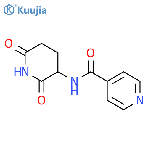 4-Pyridinecarboxamide, N-[(3S)-2,6-dioxo-3-piperidinyl]- structure