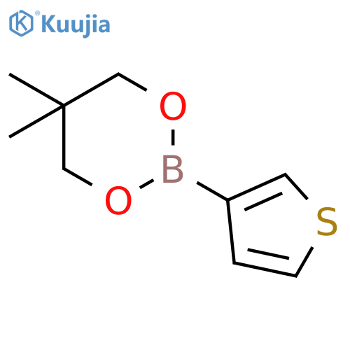 1,3,2-Dioxaborinane, 5,5-dimethyl-2-(3-thienyl)- structure