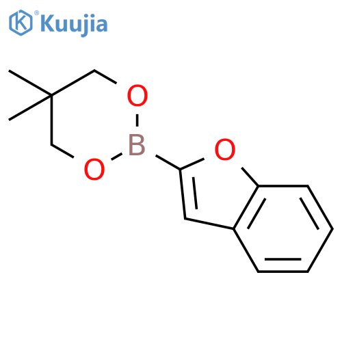 1,3,2-Dioxaborinane, 2-(2-benzofuranyl)-5,5-dimethyl- structure