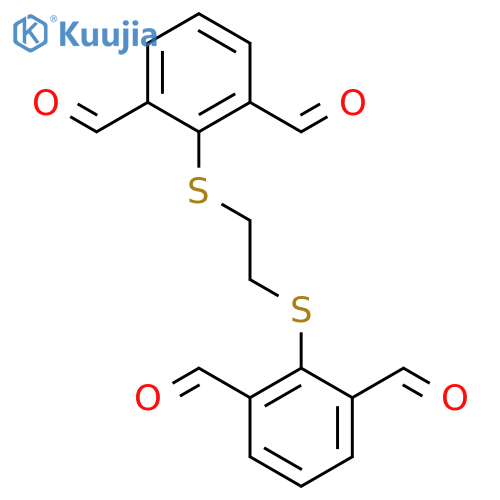 1,3-BENZENEDICARBOXALDEHYDE, 2,2'-[1,2-ETHANEDIYLBIS(THIO)]BIS- structure
