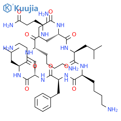 CYCLO(L-GLUTAMINYL-L-LYSYL-L-LEUCYL-L-LYSYL-L-PHENYLALANYL-L-LYSYL-L-LEUCYL-L-LYSYL) structure
