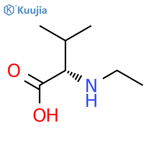 (2S)-2-(ethylamino)-3-methylbutanoic acid structure