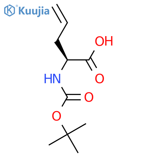 (S)-2-((Tert-Butoxycarbonyl)amino)pent-4-enoic acid structure