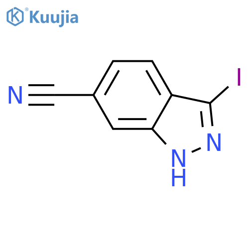 3-Iodo-1H-indazole-6-carbonitrile structure
