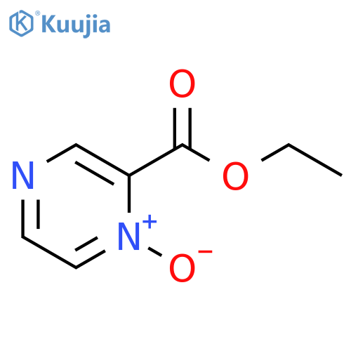 2-Pyrazinecarboxylic acid ethyl ester 1-oxide structure