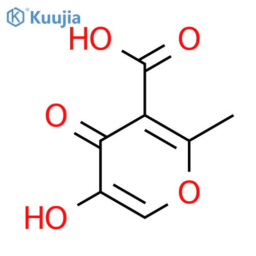 4H-PYRAN-3-CARBOXYLIC ACID, 5-HYDROXY-2-METHYL-4-OXO- structure