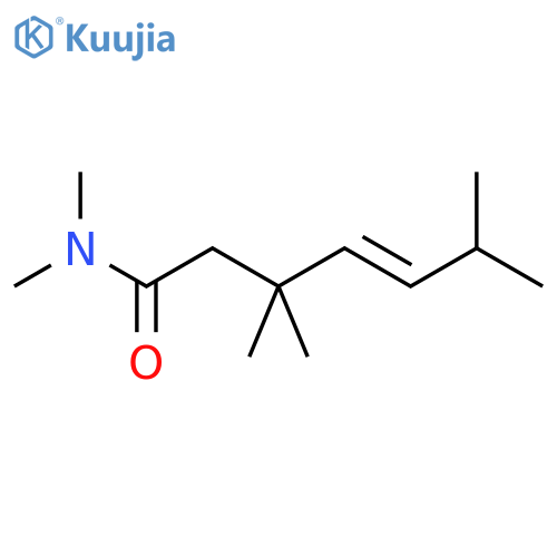 4-HEPTENAMIDE, N,N,3,3,6-PENTAMETHYL-, (E)- structure