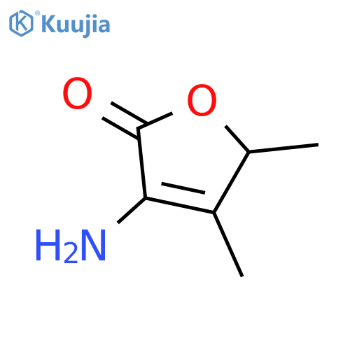 3-Amino-4,5(R)-dimethyl-2(5H)-furanone structure