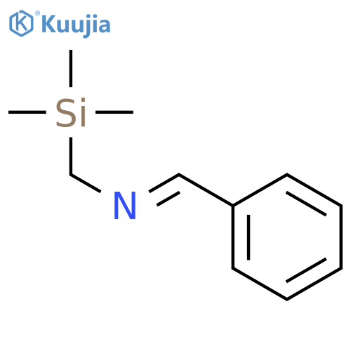 METHANAMINE, N-(PHENYLMETHYLENE)-1-(TRIMETHYLSILYL)-, (E)- structure