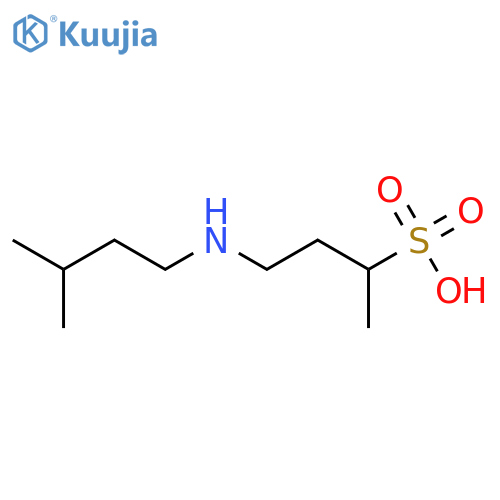 2-Butanesulfonic acid, 4-[(3-methylbutyl)amino]- structure