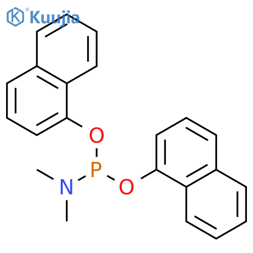 Phosphoramidous acid, dimethyl-, di-1-naphthalenyl ester structure
