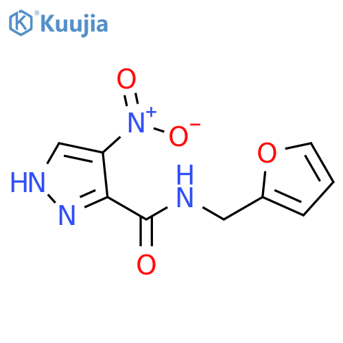 1H-Pyrazole-3-carboxamide, N-(2-furanylmethyl)-4-nitro- structure