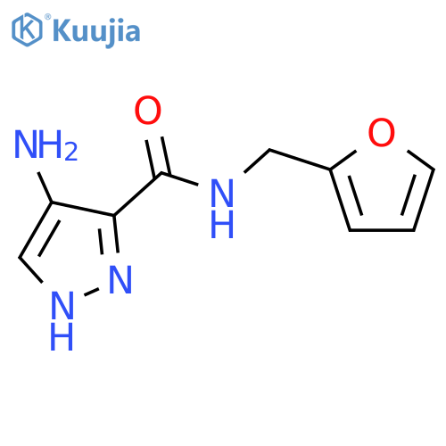 1H-Pyrazole-3-carboxamide, 4-amino-N-(2-furanylmethyl)- structure