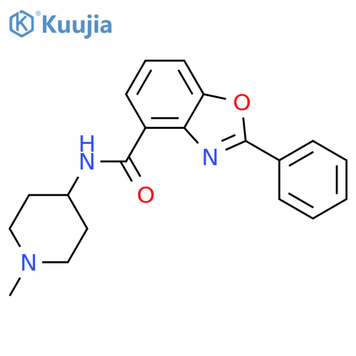 4-Benzoxazolecarboxamide, N-(1-methyl-4-piperidinyl)-2-phenyl- structure