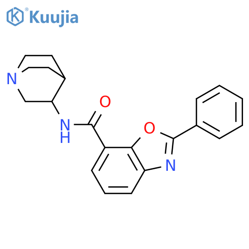 7-Benzoxazolecarboxamide, N-1-azabicyclo[2.2.2]oct-3-yl-2-phenyl- structure
