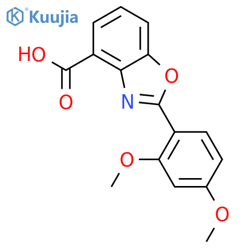 4-Benzoxazolecarboxylic acid, 2-(2,4-dimethoxyphenyl)- structure