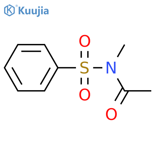 ACETAMIDE, N-METHYL-N-(PHENYLSULFONYL)- structure