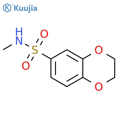 N-methyl-2,3-dihydro-1,4-benzodioxine-6-sulfonamide structure
