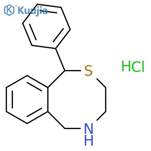 1H-2,5-Benzothiazocine, 3,4,5,6-tetrahydro-1-phenyl-, hydrochloride structure