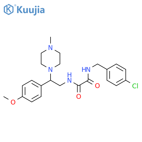 N'-(4-chlorophenyl)methyl-N-2-(4-methoxyphenyl)-2-(4-methylpiperazin-1-yl)ethylethanediamide structure