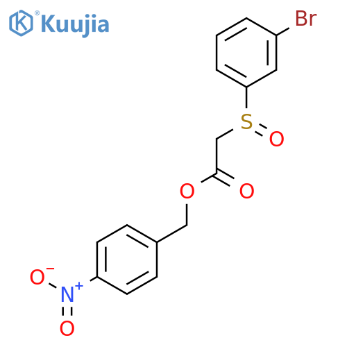 ACETIC ACID, [(3-BROMOPHENYL)SULFINYL]-, (4-NITROPHENYL)METHYL ESTER, (-)- structure